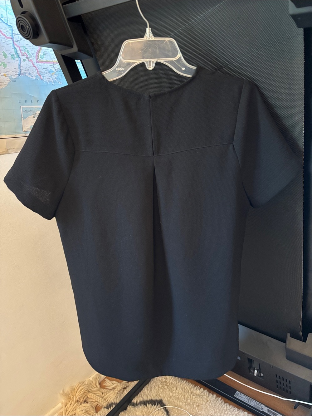 Madewell Black Short-Sleeve Blouse